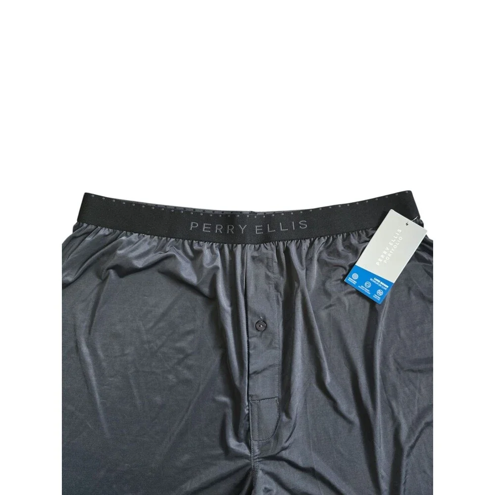 Perry Ellis Men's Luxe Solid Boxer Shorts 163009-BLEB Sz XL NWT
